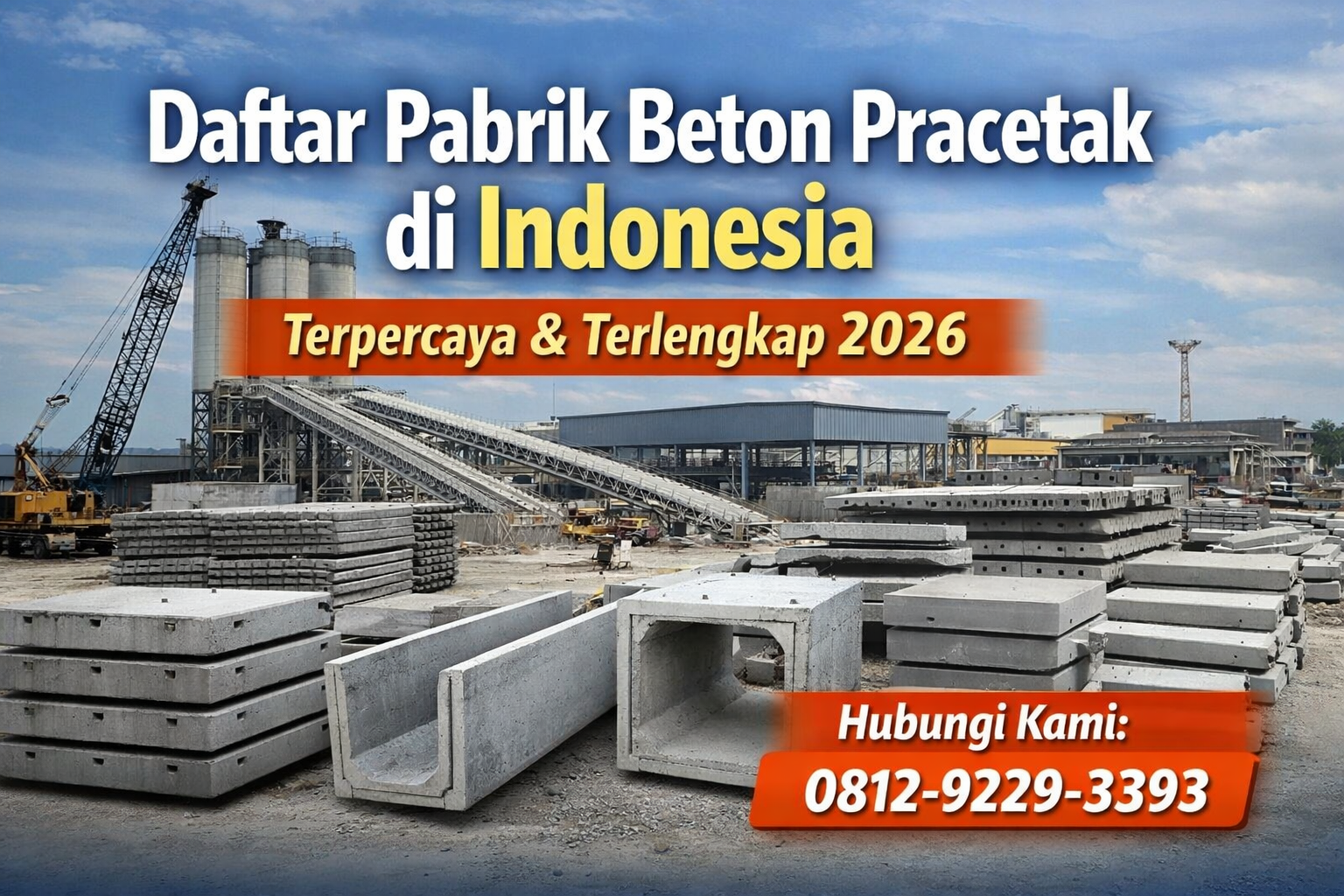 Daftar Pabrik Beton Pracetak di Indonesia Terpercaya & Terlengkap 2026