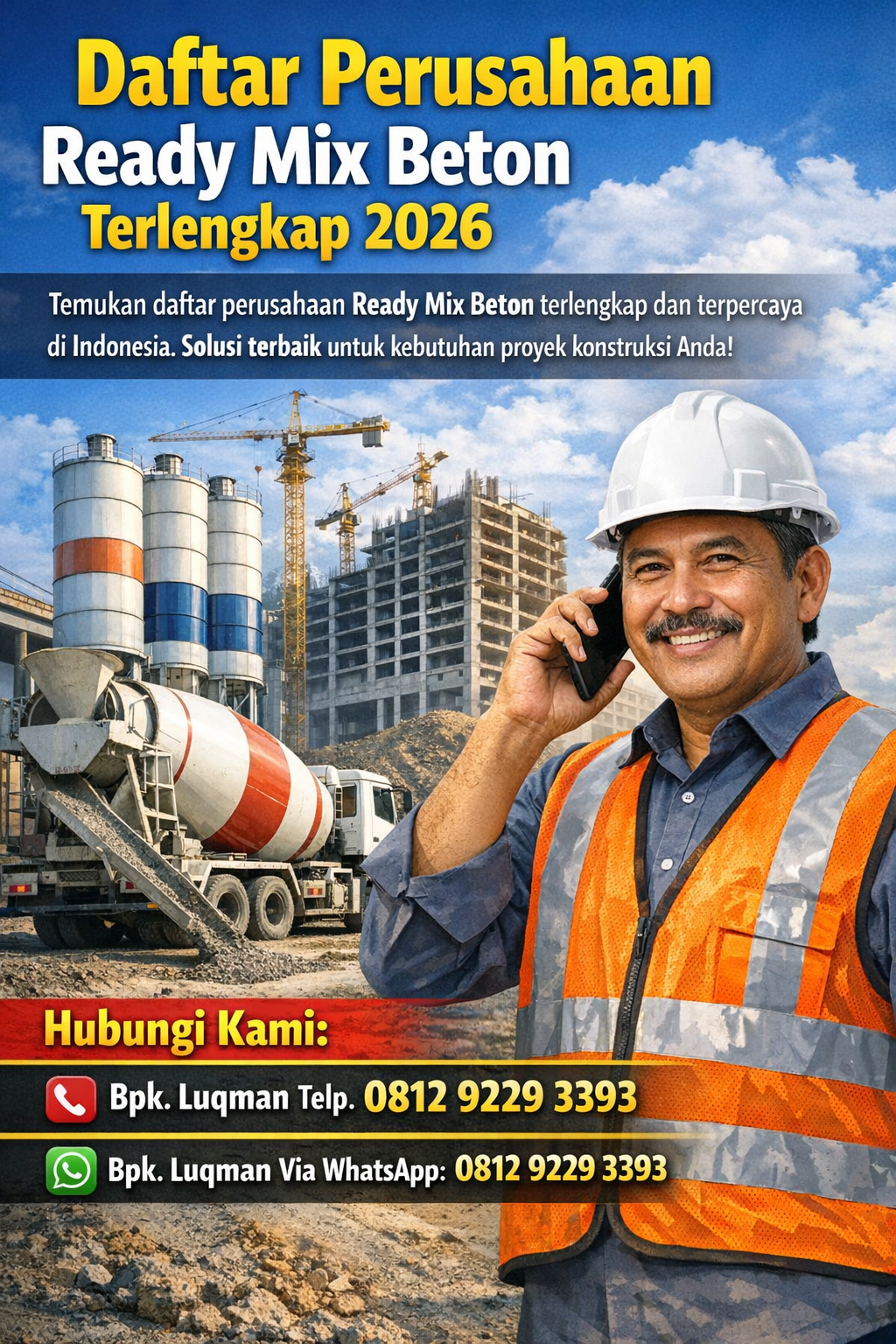 Daftar Perusahaan Ready Mix Beton Terlengkap 2026